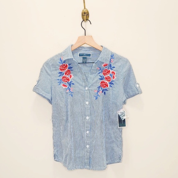 karen scott petite blouses